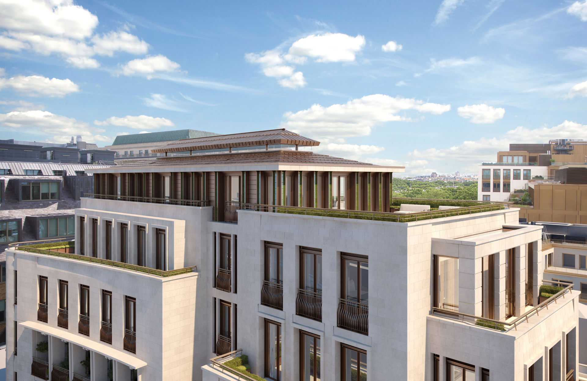 Private Rooftop Terraces Overlooking Mayfair
