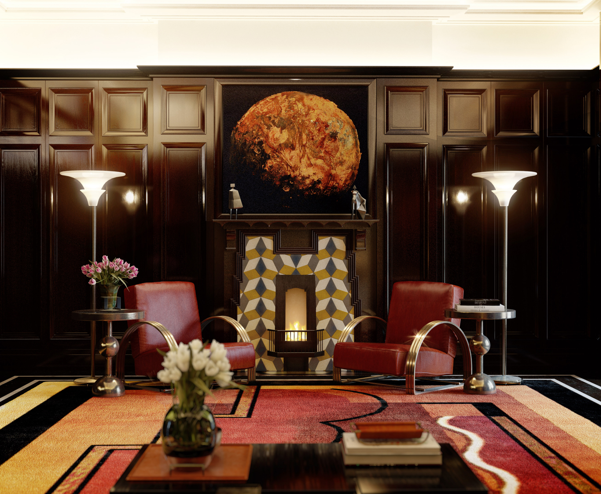 Resident's Lobby at 60 Curzon